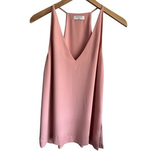 ARITZIA | BABATON Morris Racerback Top Pink Sleeveless V-Neck Flowy Blouse Small